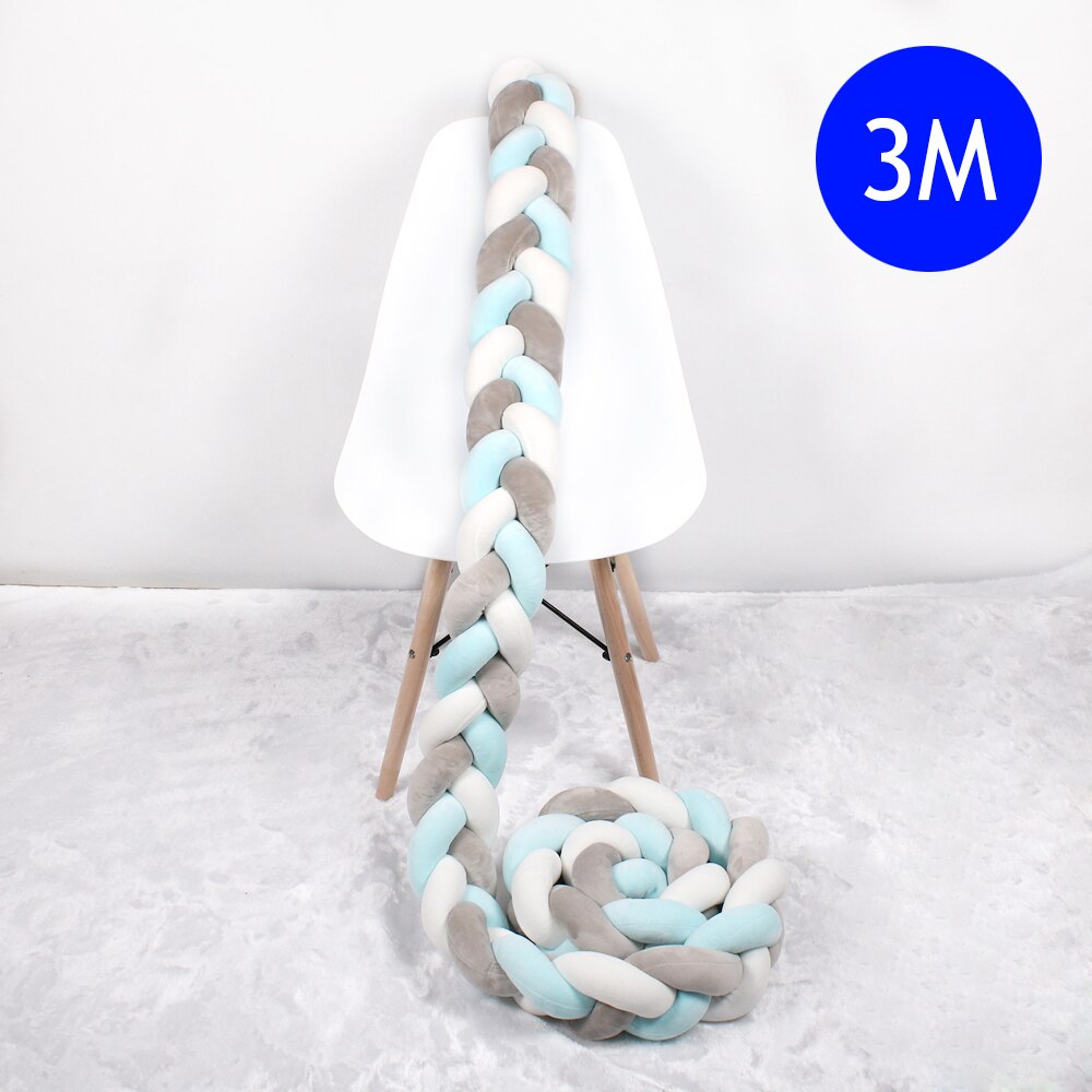 Braided Crib Bumper Baby Cushion
